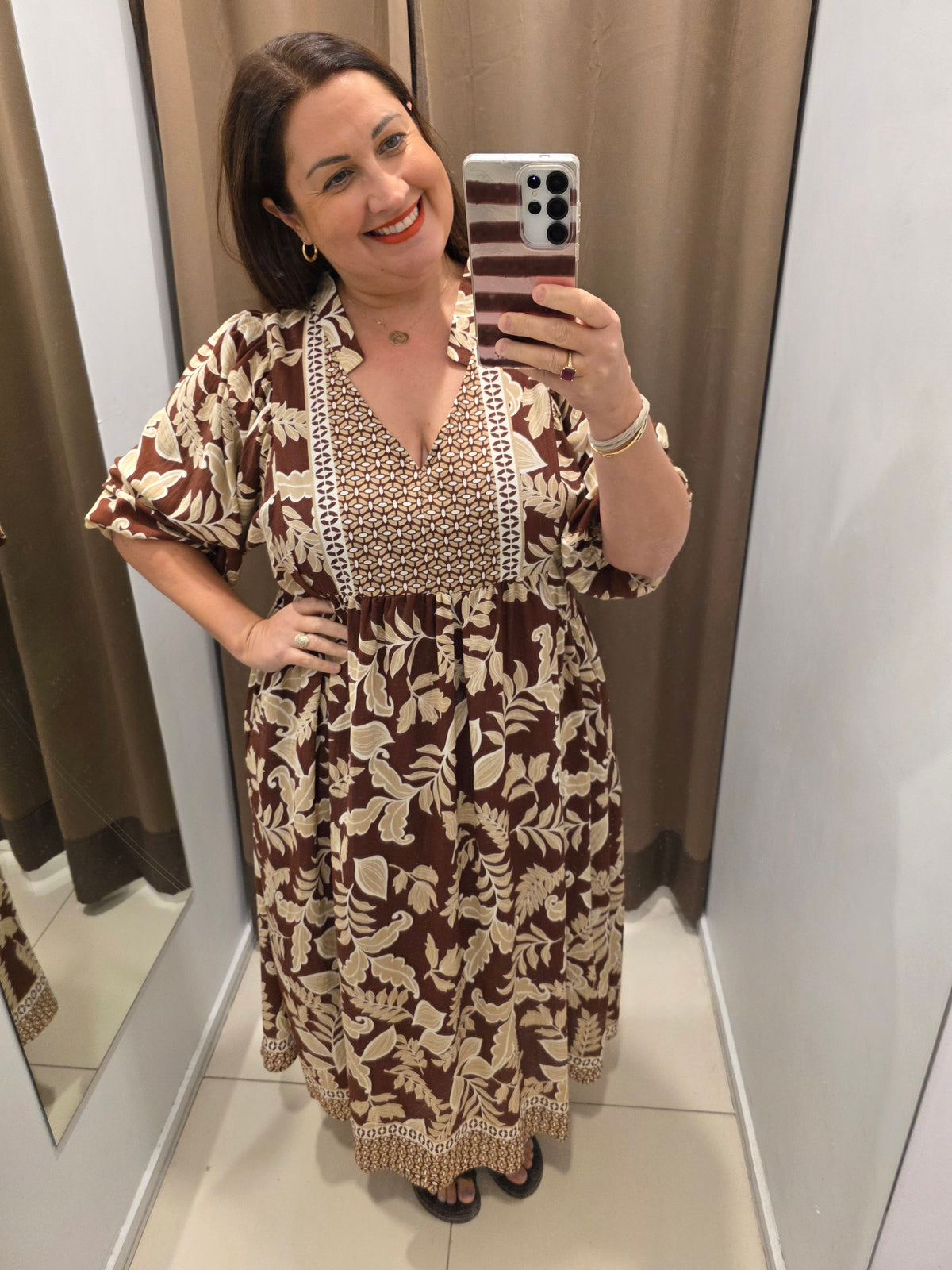 Vanya Dress Cinnamon