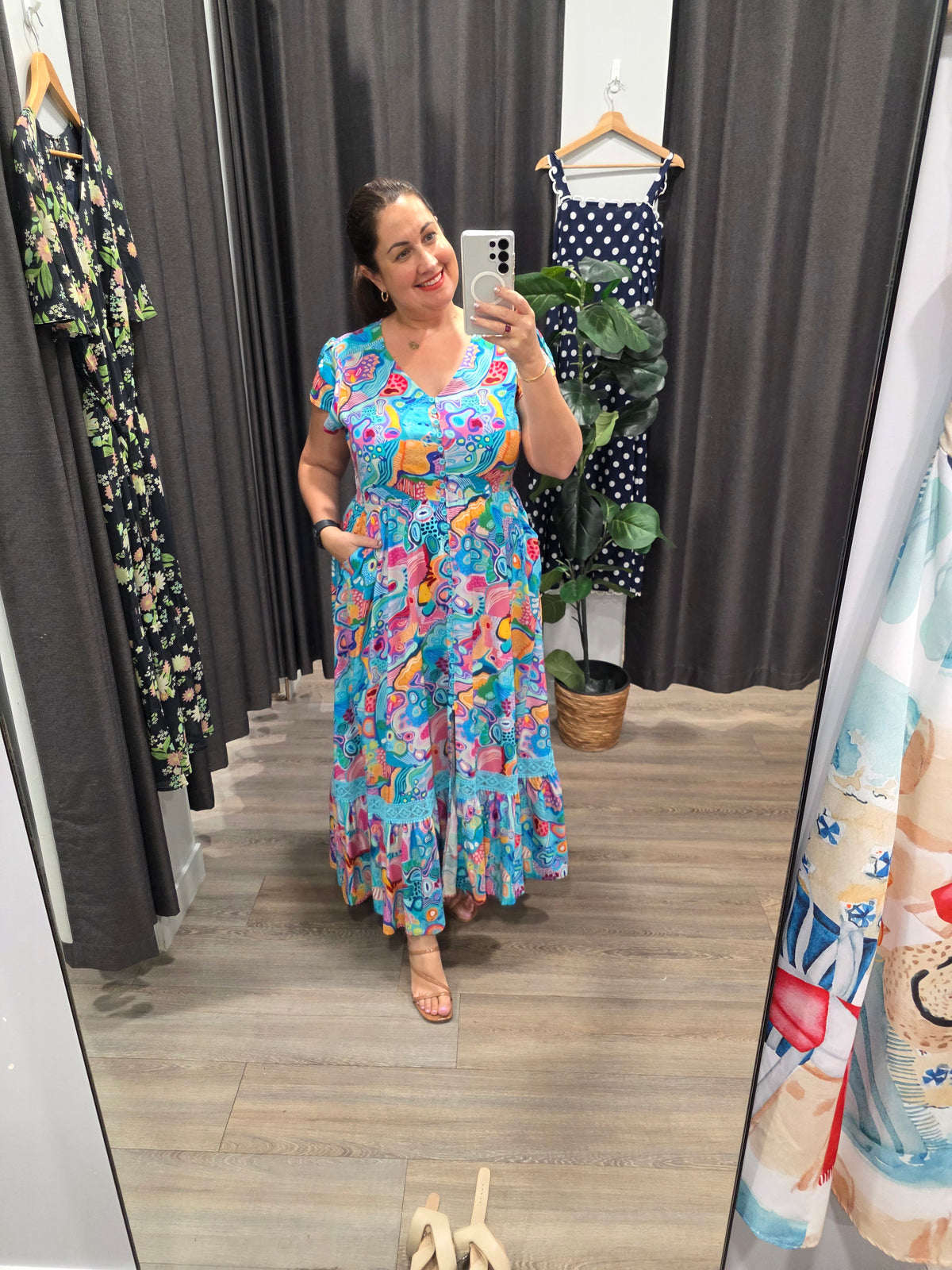 Agnes Dress Groovy Print