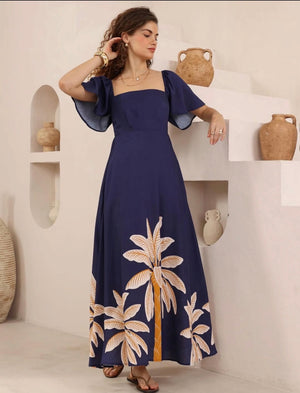 Calliope Dress Navy