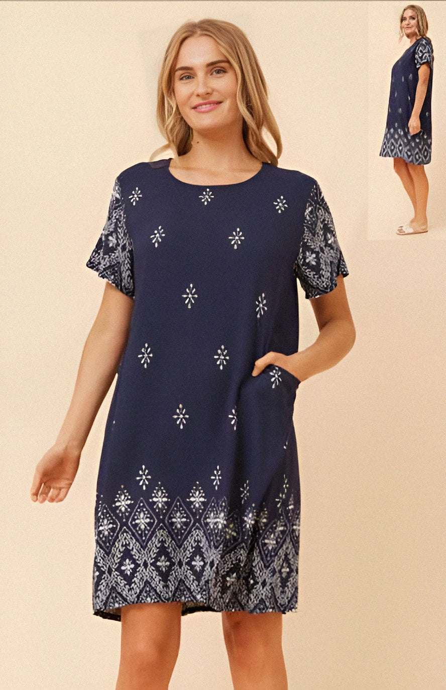 Mara Dress Navy