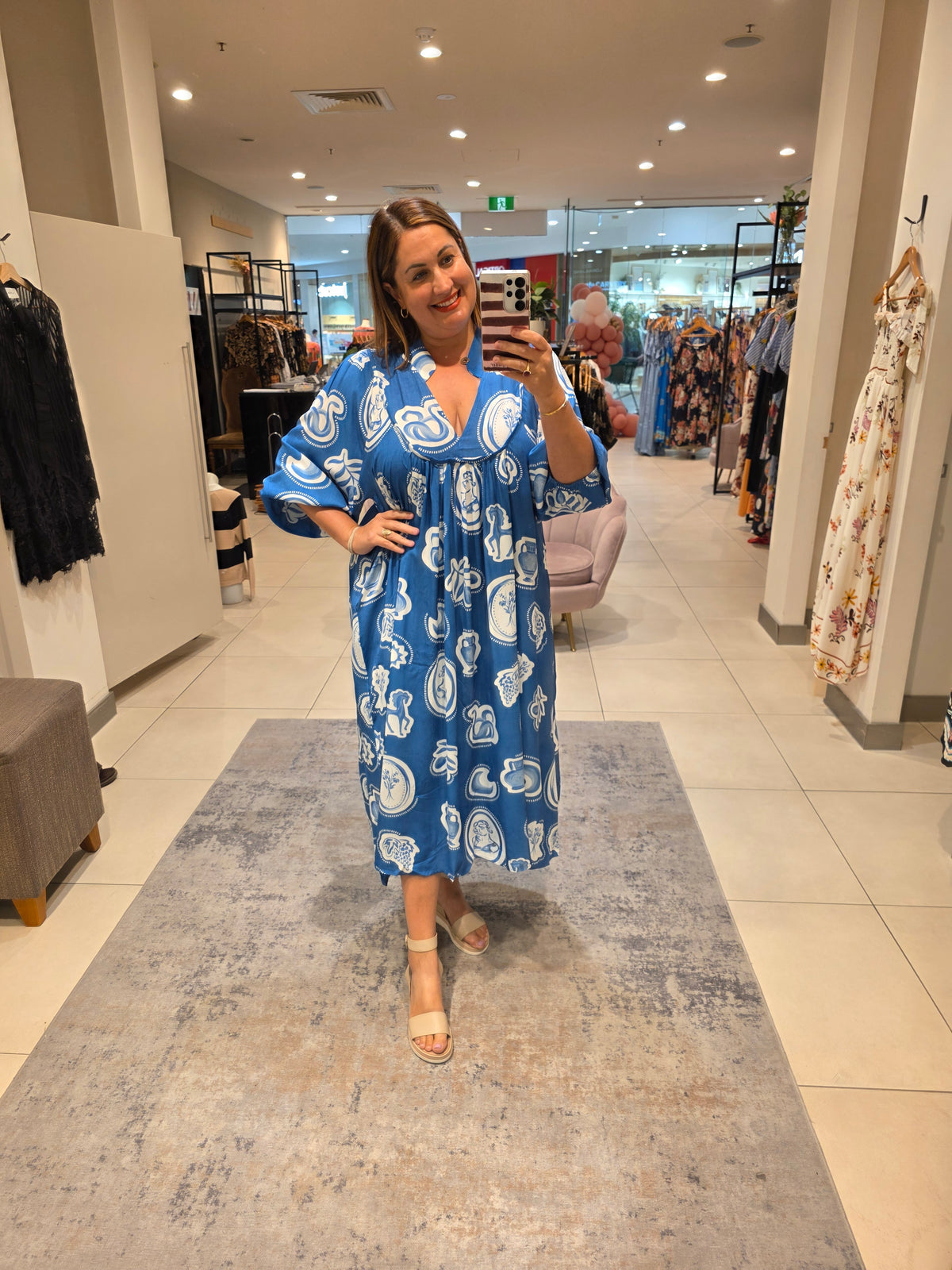 Raina Dress Cobalt