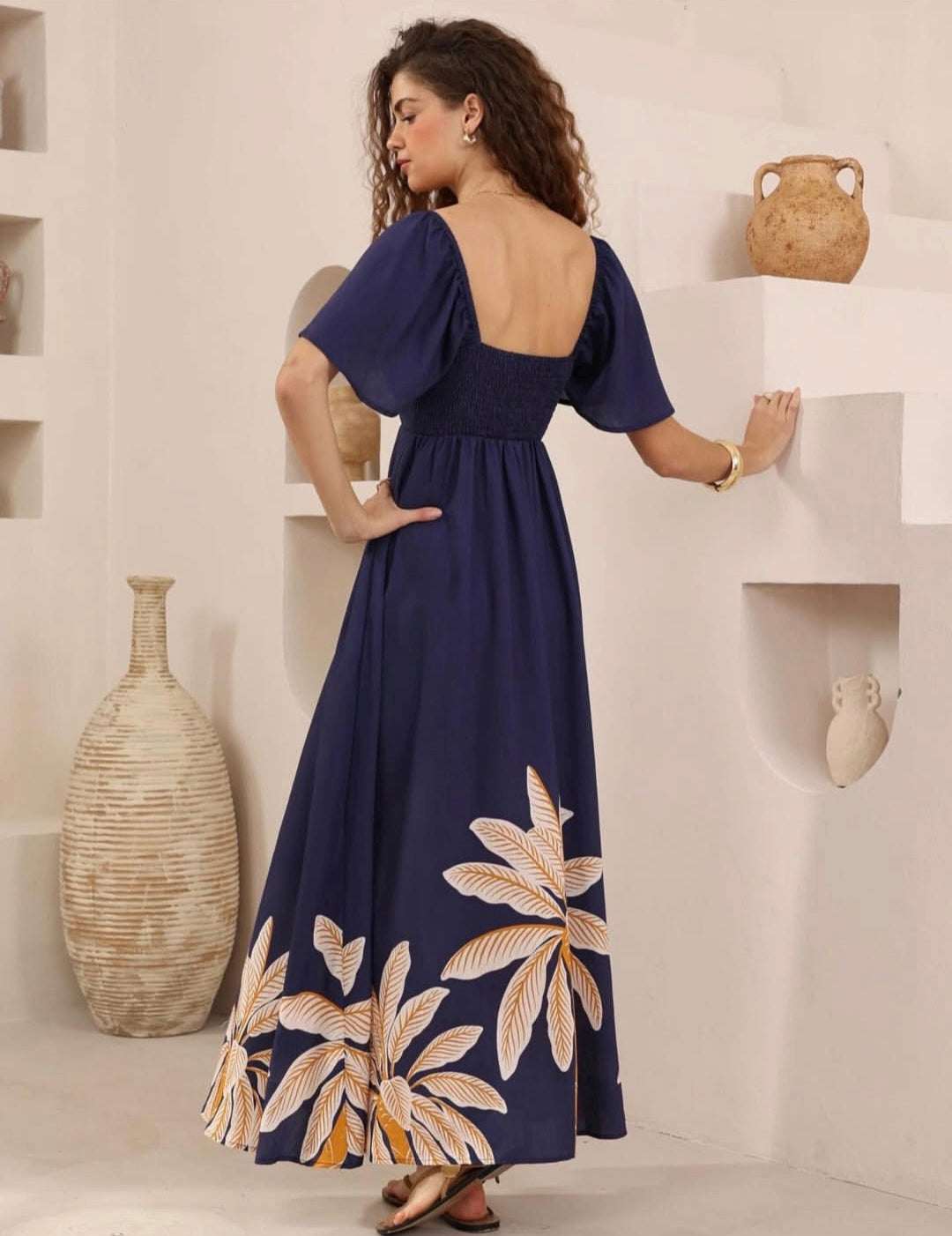 Calliope Dress Navy