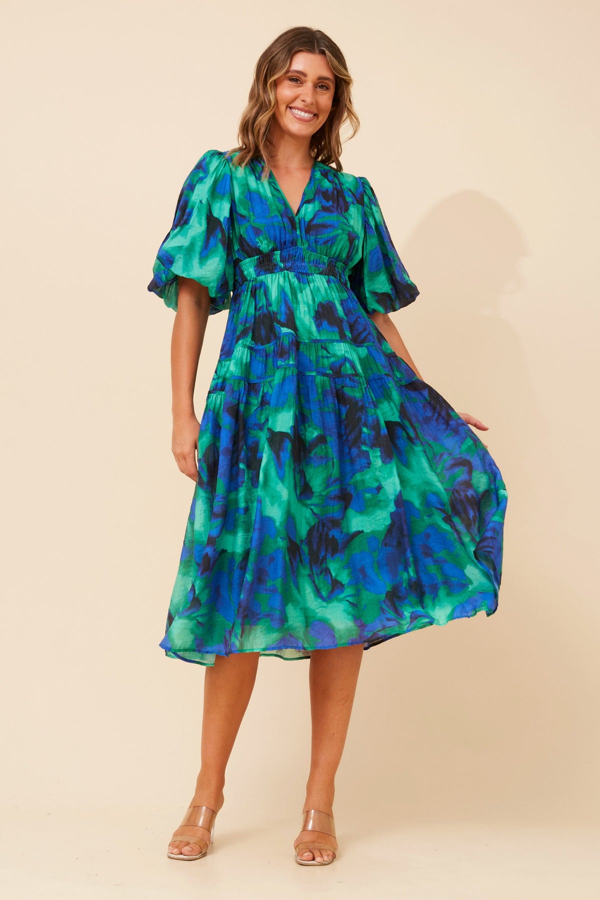 Briana Dress Ocean Teal