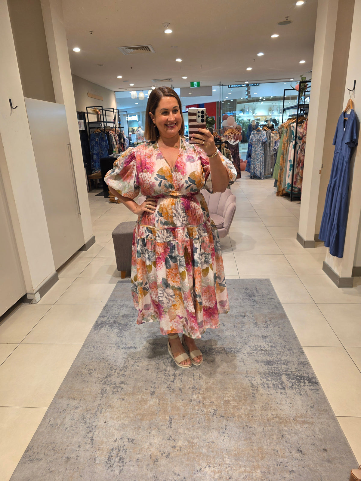 Briana Dress Pink Floral