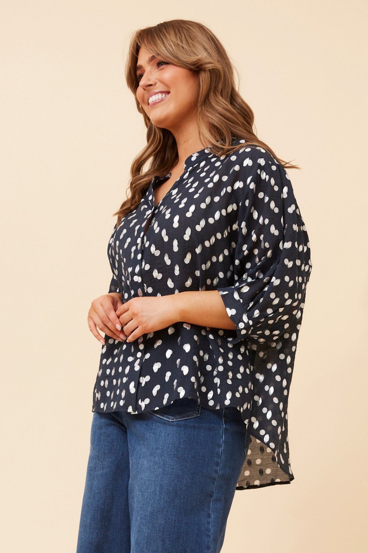 Maureen Blouse Navy