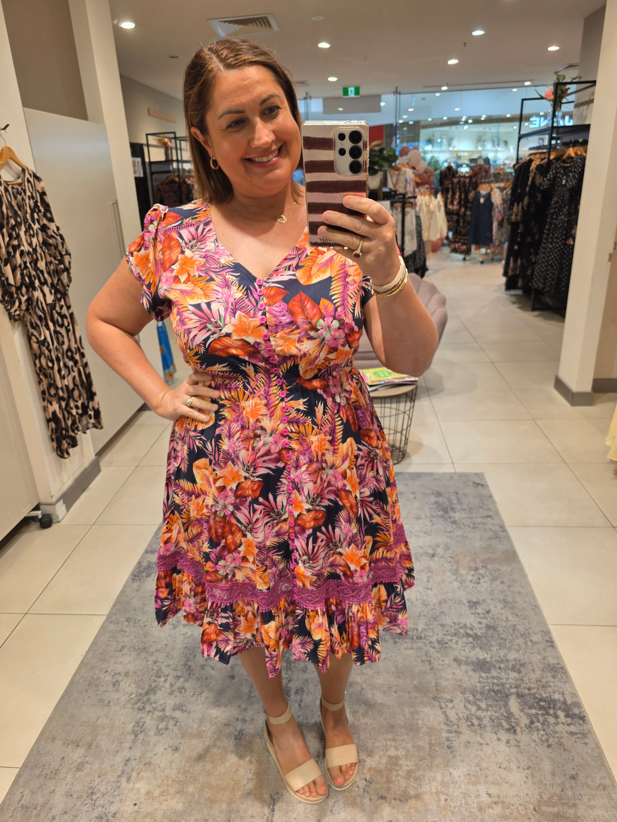 Genie Dress Hot Pink