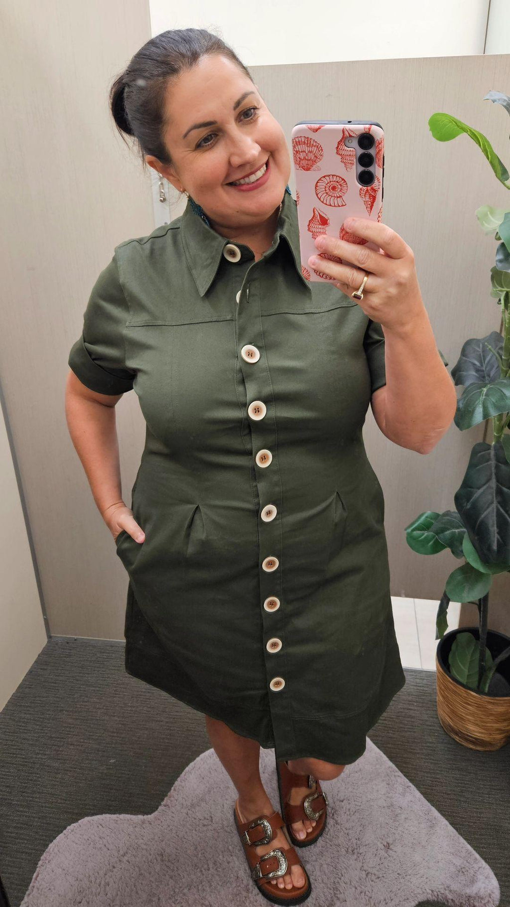 Mata Dress Khaki