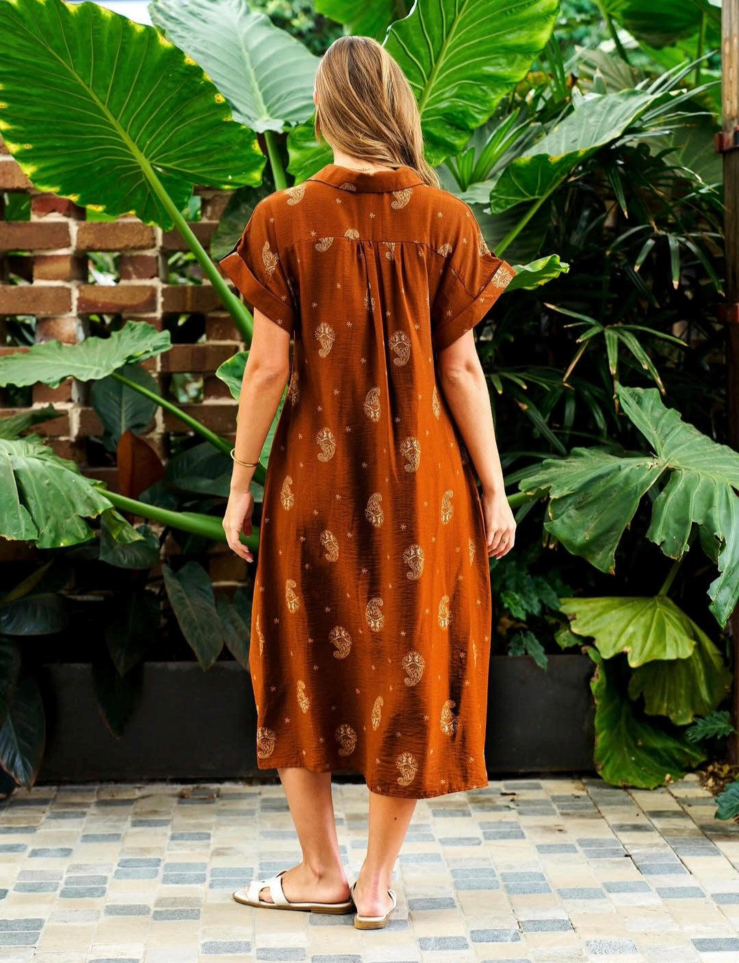 Lyric Dress Rust