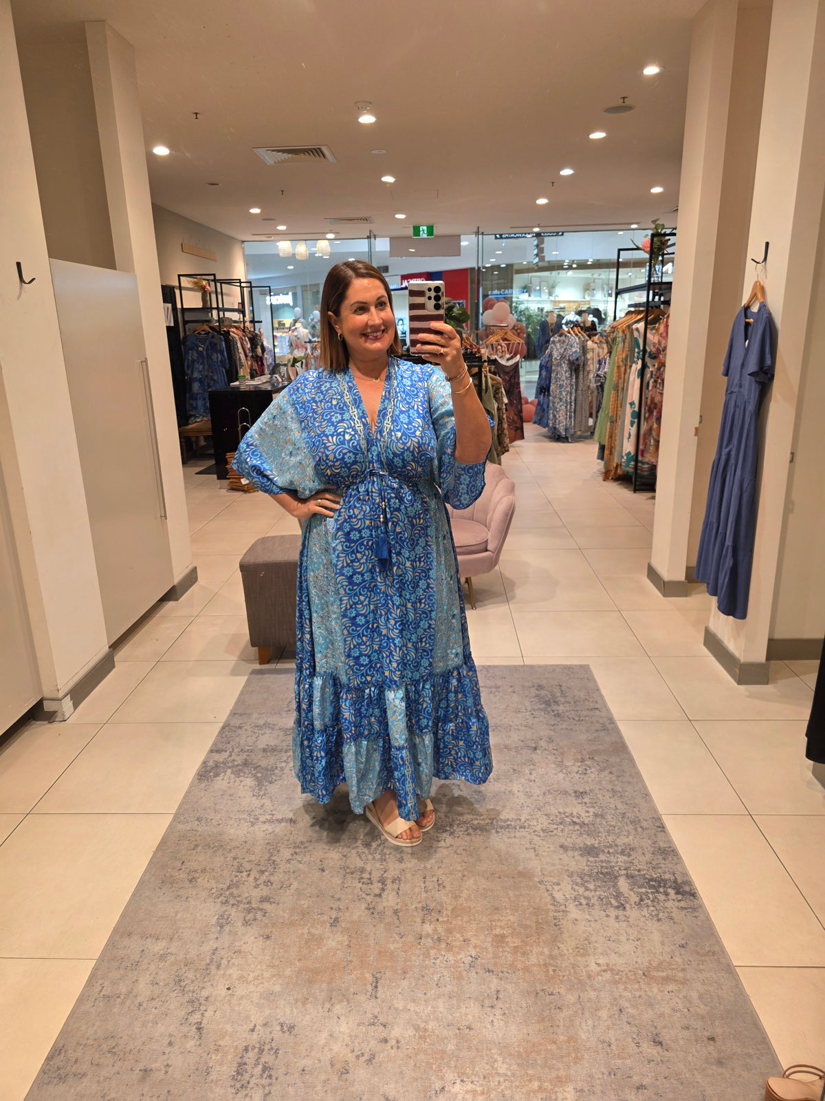 Helene Dress Cobalt