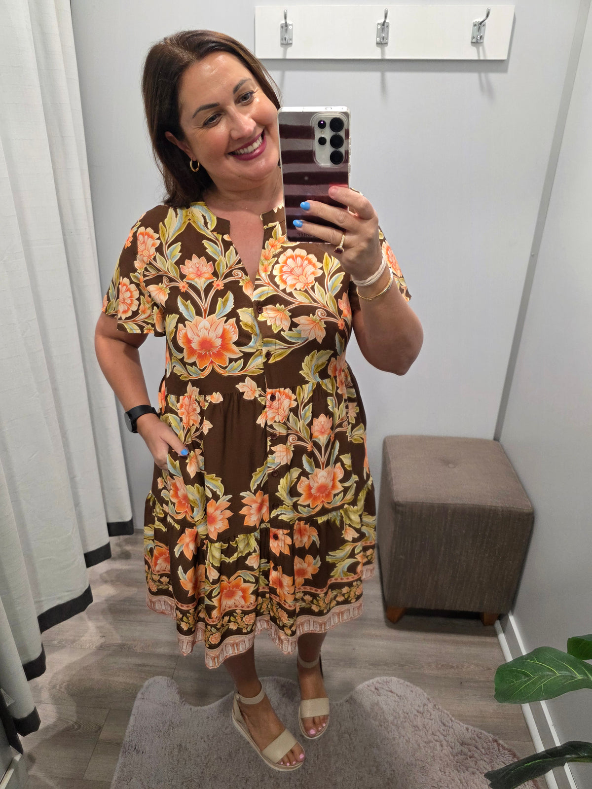 Arden Dress Chocolate