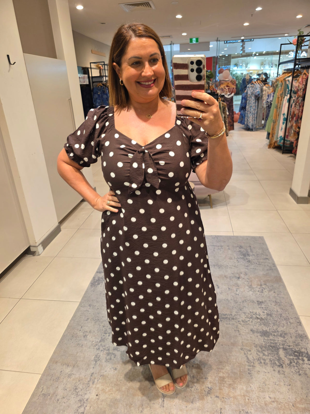 Anna Dress Chocolate