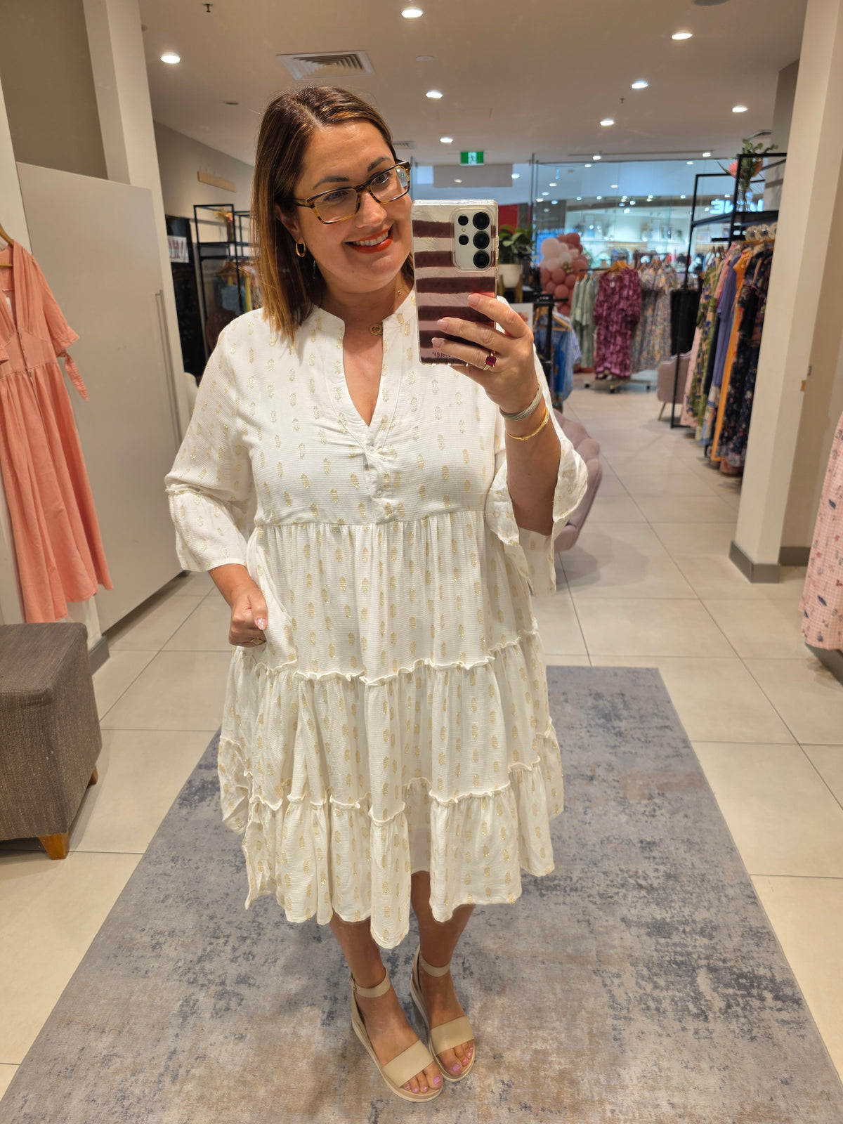 Cadence Dress White