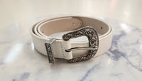 James Belt White/Silver