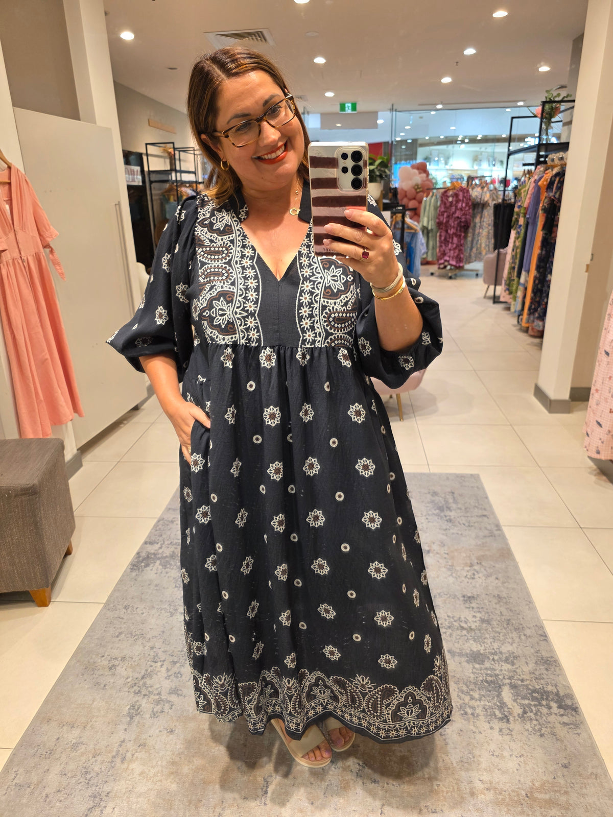 Vanya Dress Charcoal