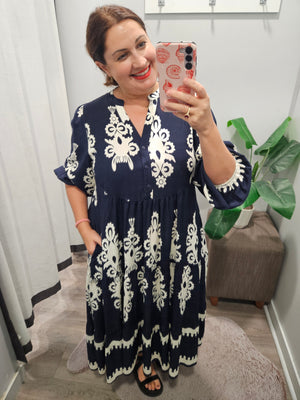 Khodi Dress Navy