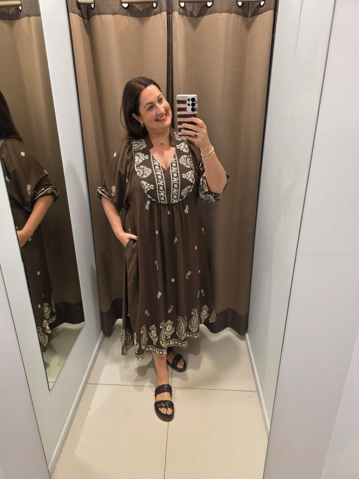 Neisha Dress Chocolate