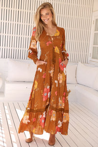 Natalia Print Sabrina Maxi