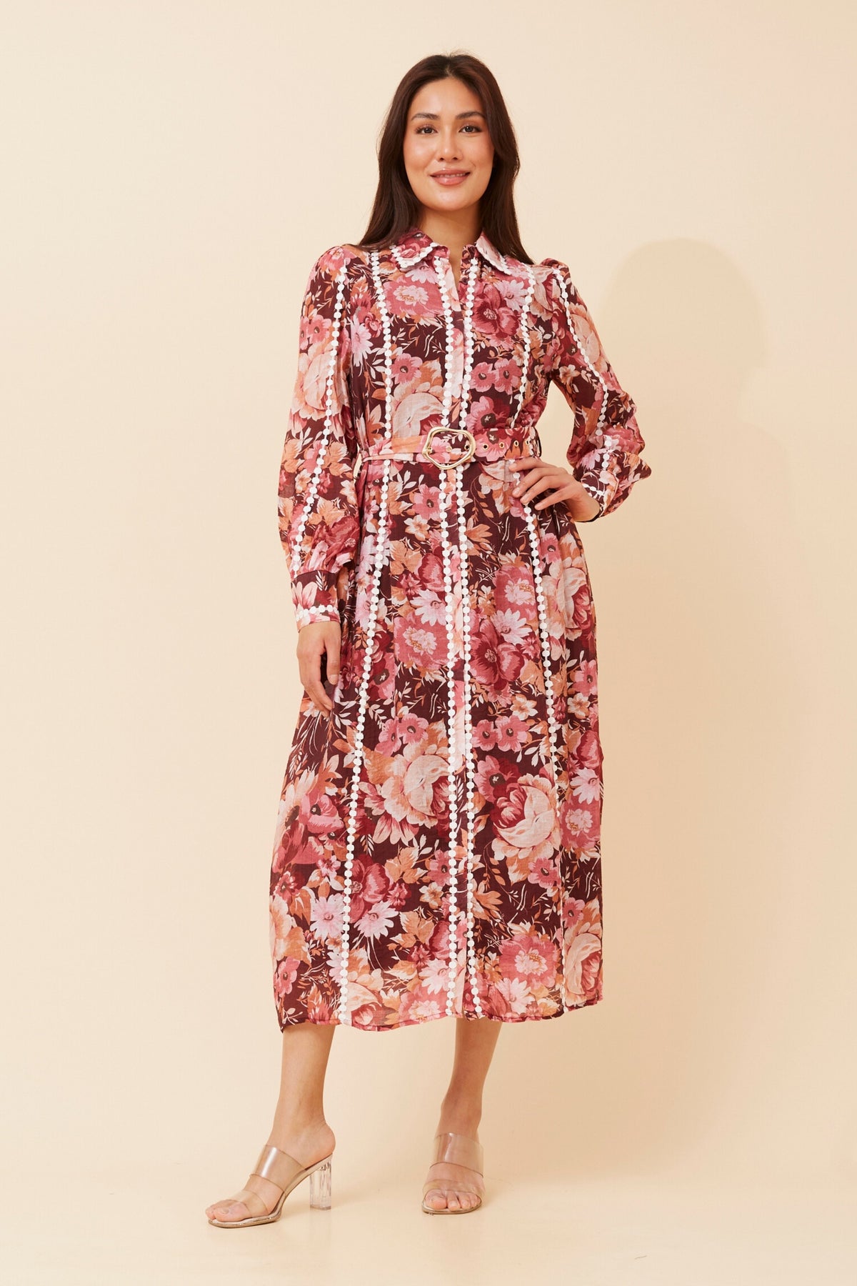 Astara Dress Burgundy