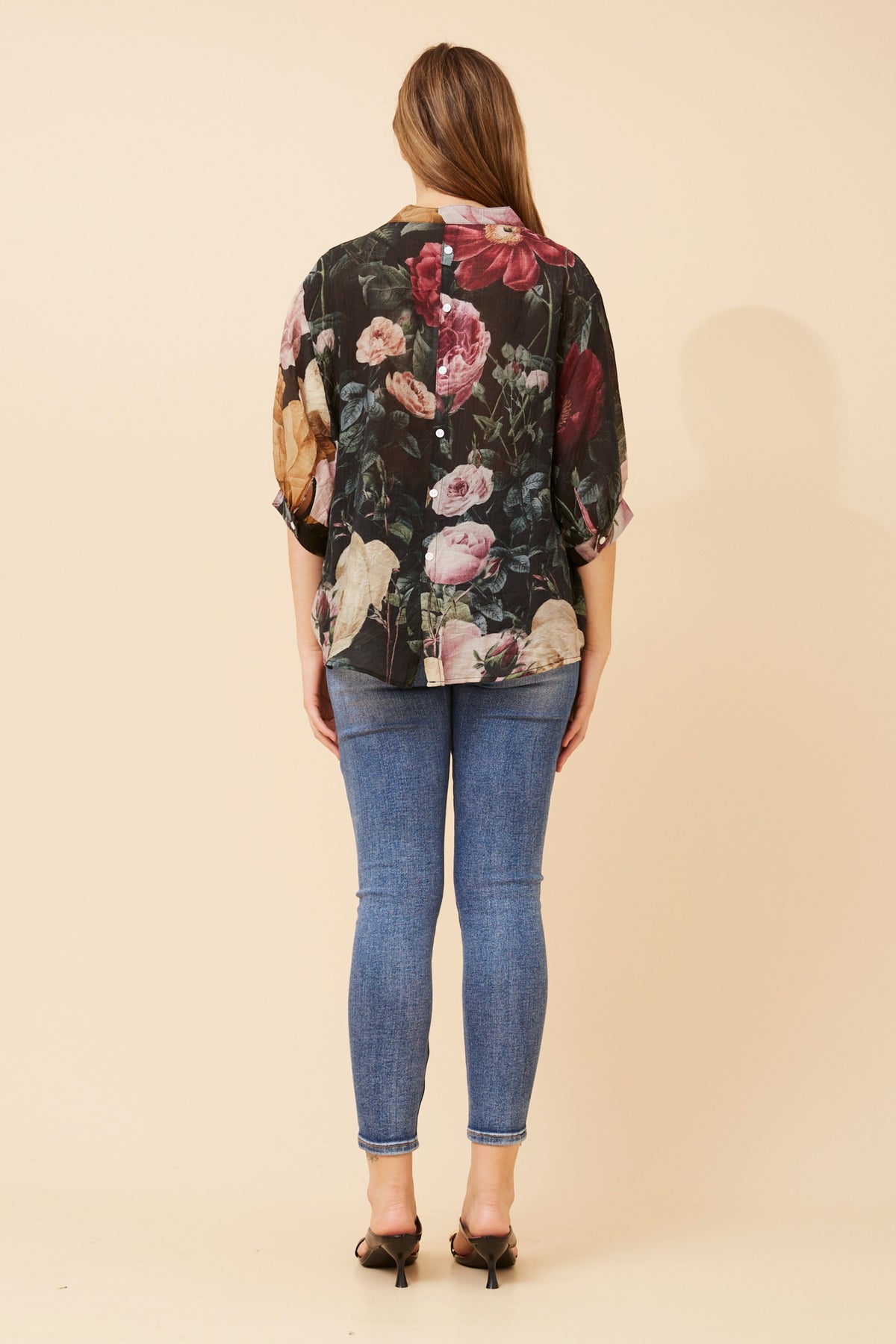 Maureen Blouse Green Floral