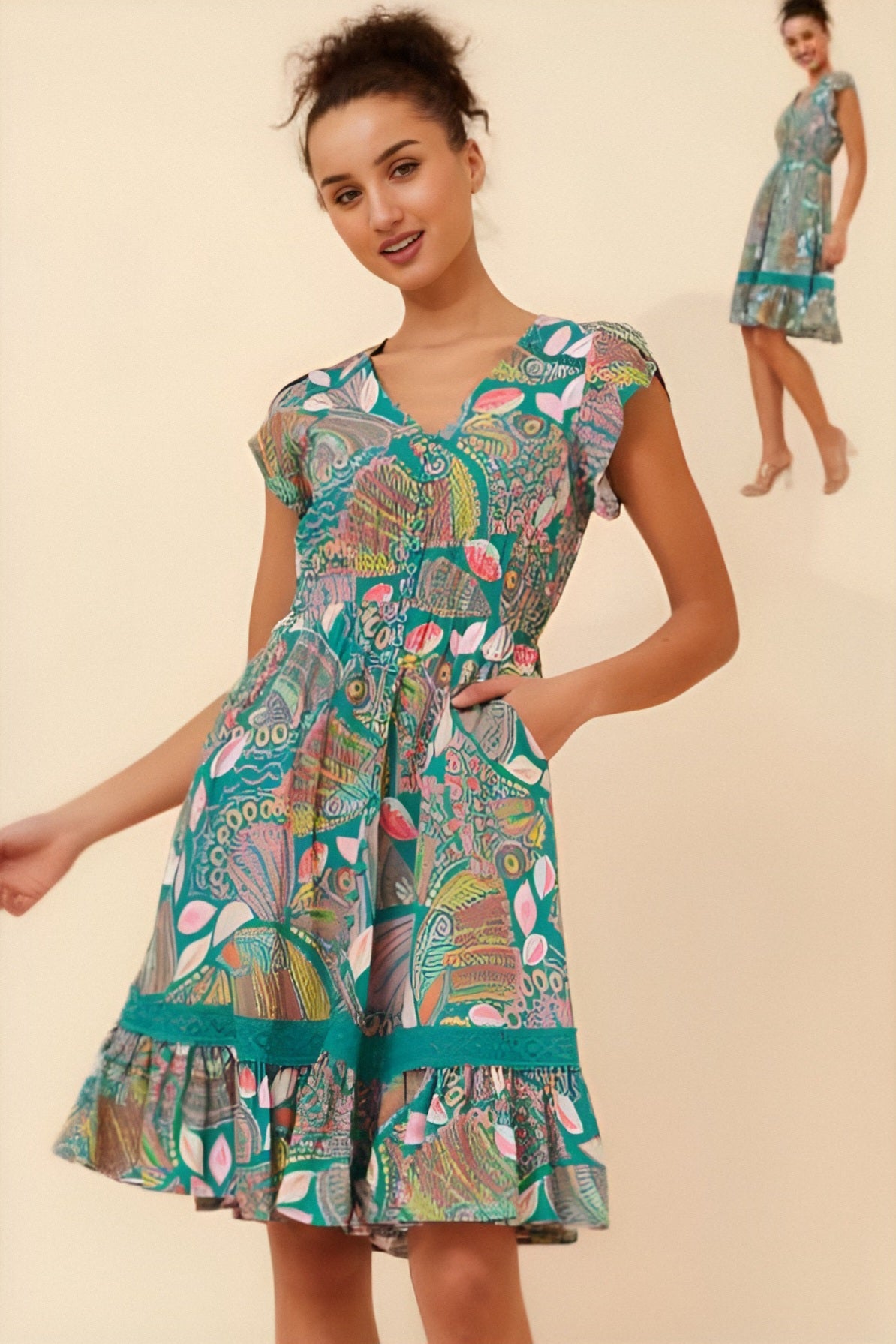 Genie Dress Green
