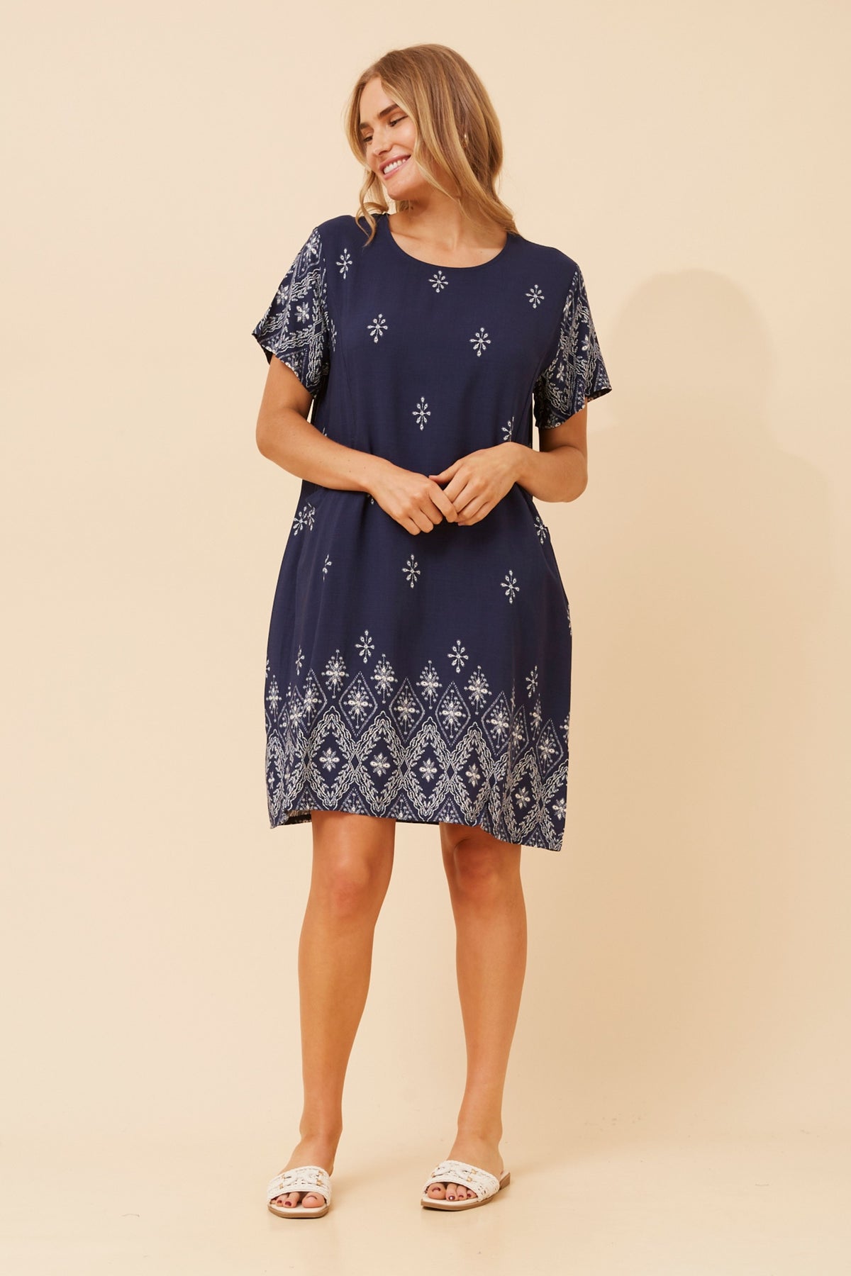 Mara Dress Navy