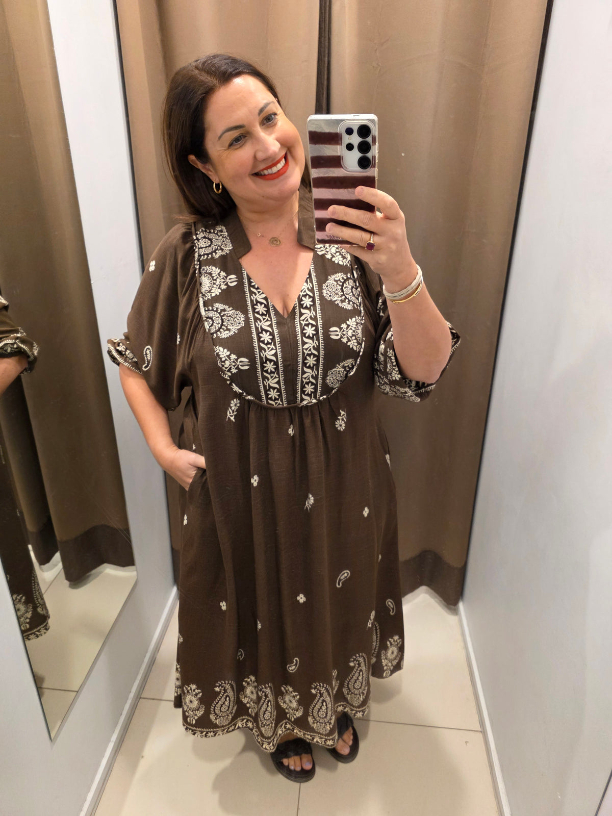 Neisha Dress Chocolate