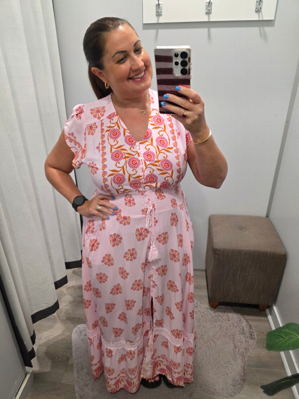 Wildflower Print Romi Maxi Dress