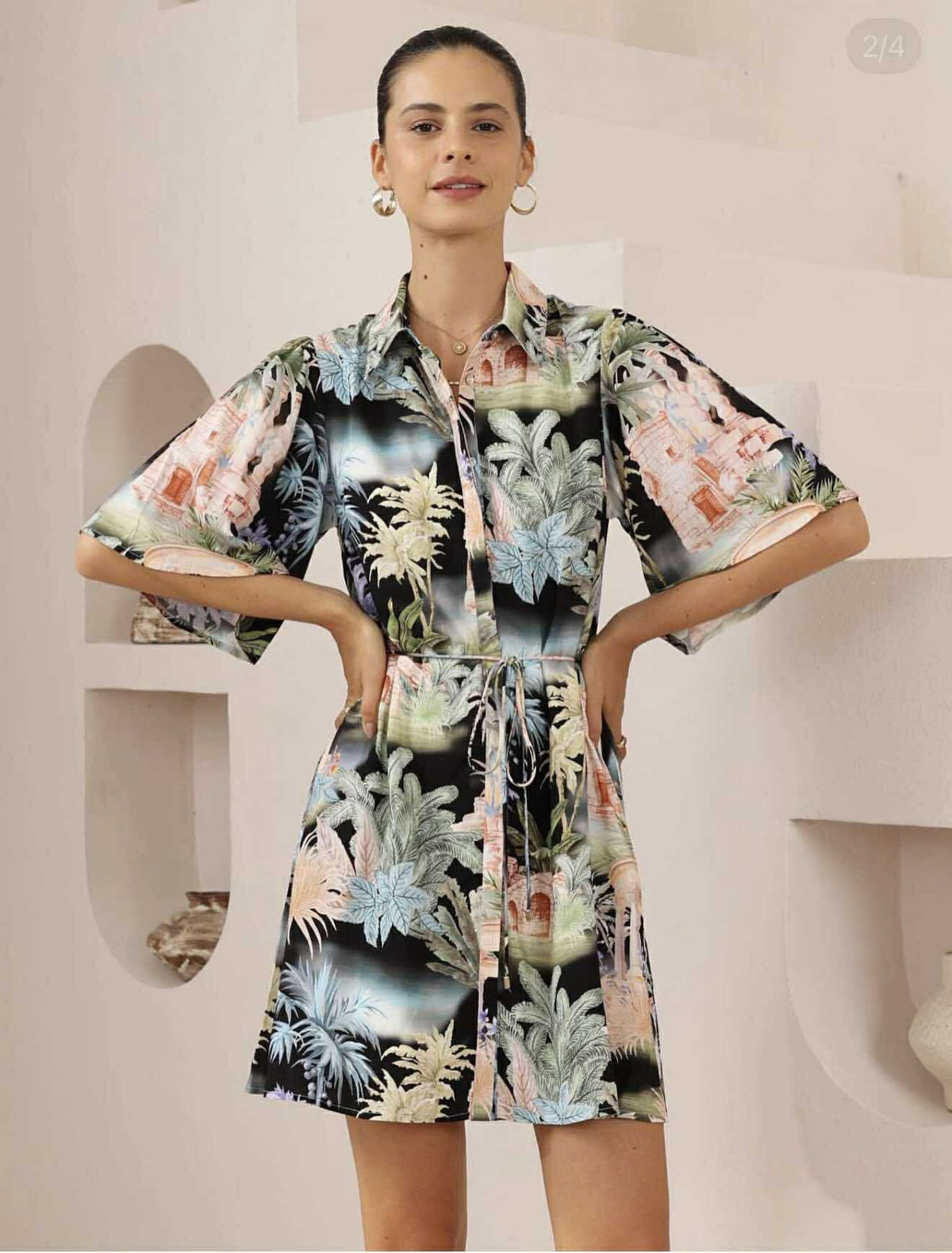Tara Palm Dress