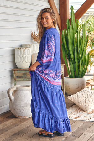 Celestial Print Jazmin Maxi Dress