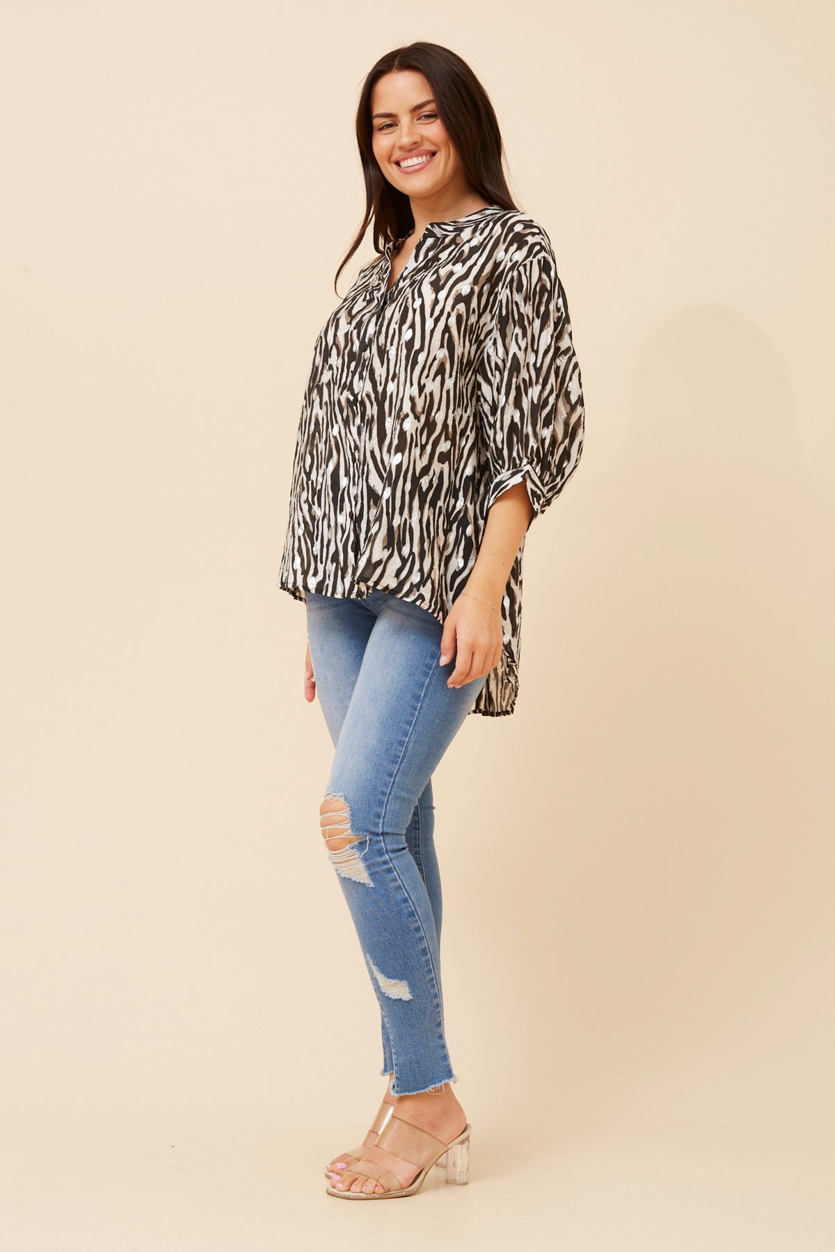 Maureen Blouse Monochrome
