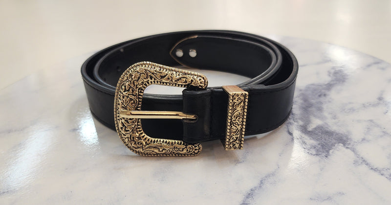 James Belt Black/Gold