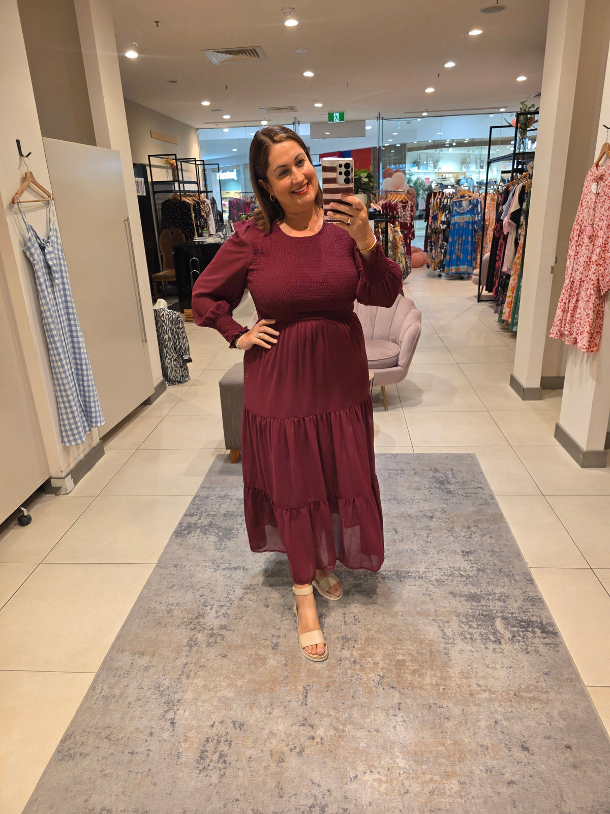 Nyx Dress Burgundy