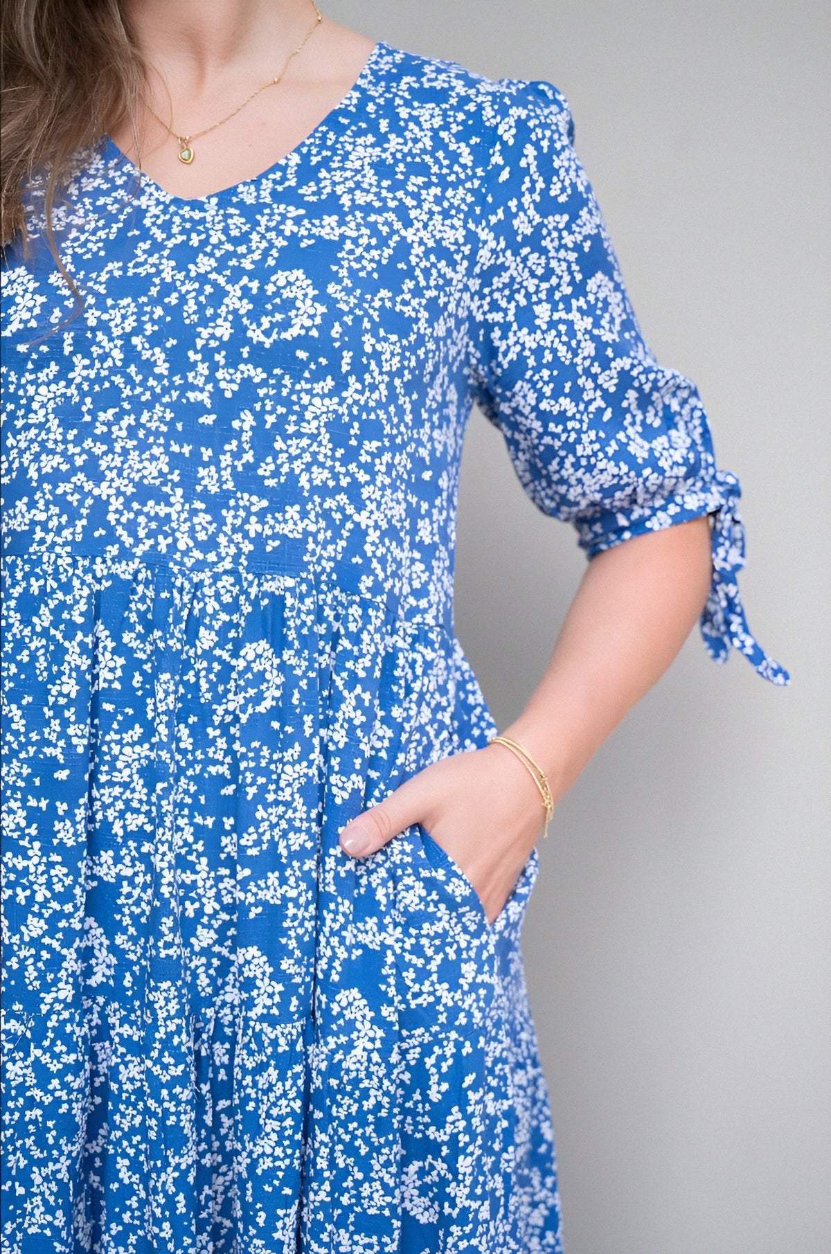 Mabel Dress Blue Floral