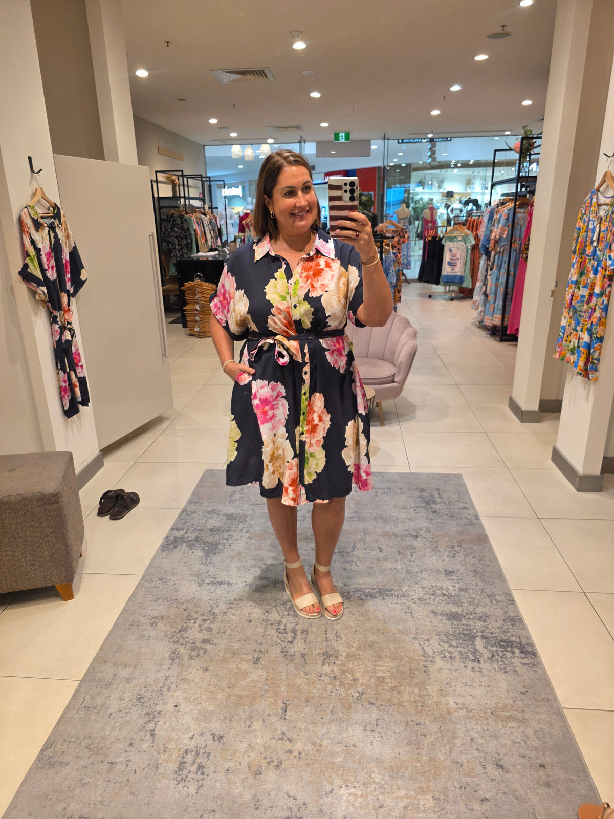 Cherie Dress Navy
