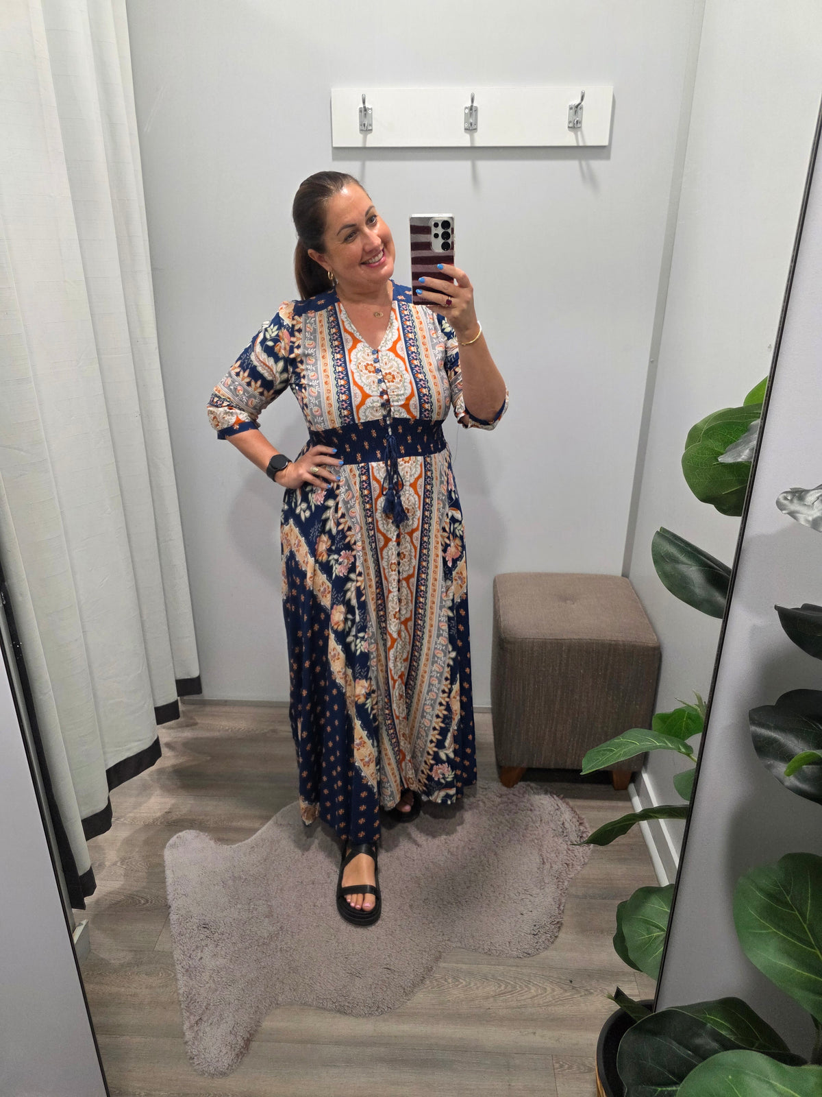 Asha Print Indiana Dress