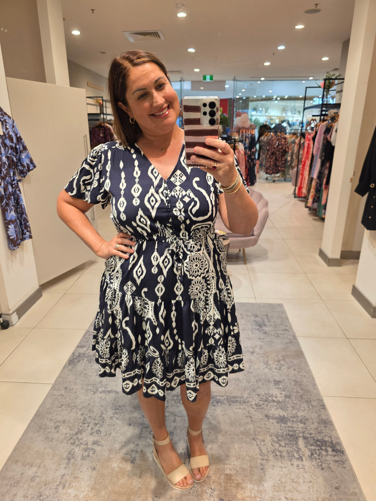 Stevie Dress Navy