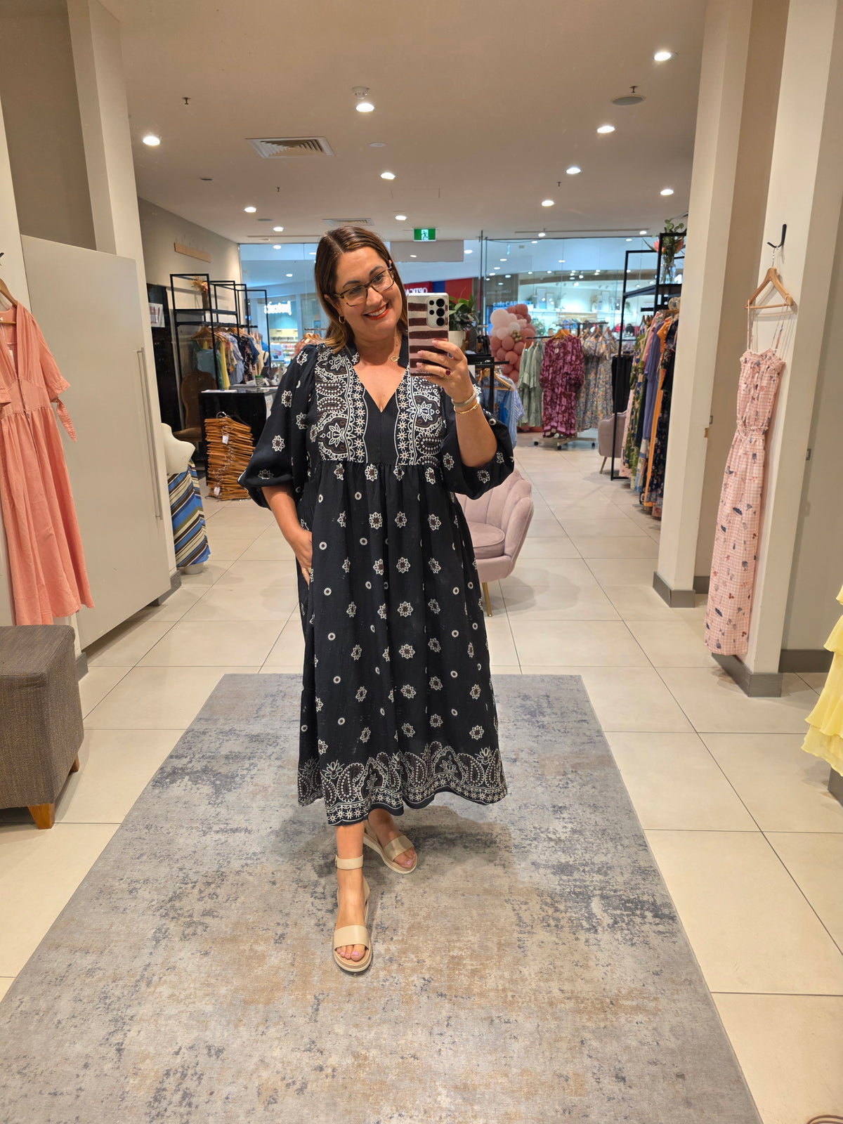 Vanya Dress Charcoal
