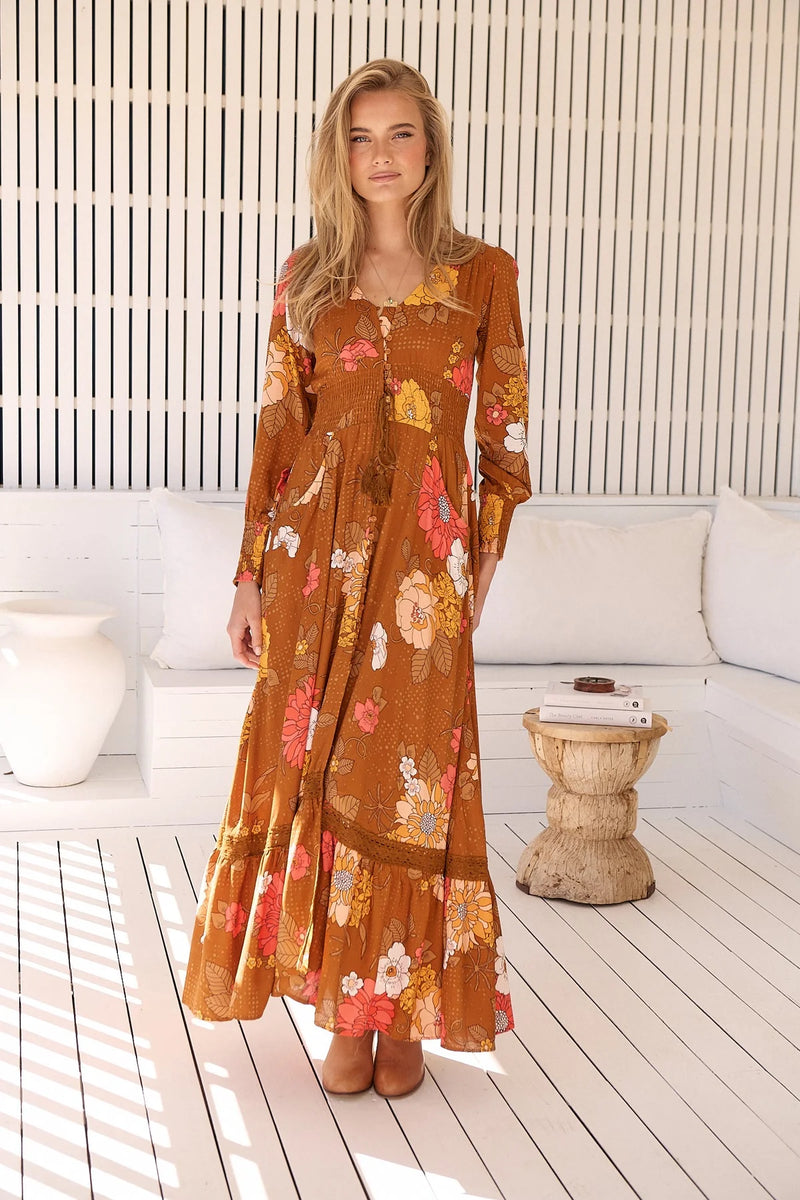 Natalia Print Sabrina Maxi