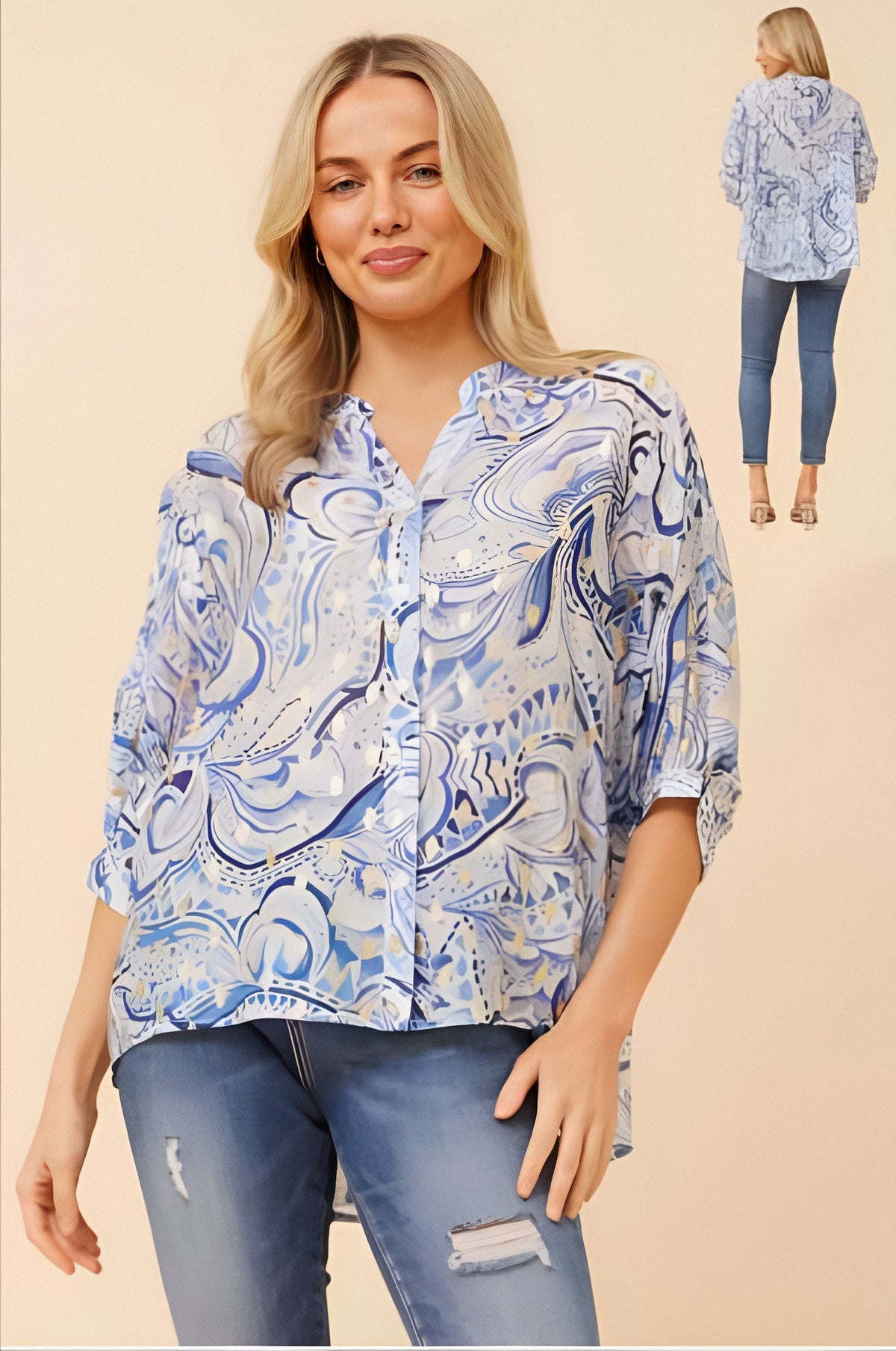 Maureen Blouse Blue