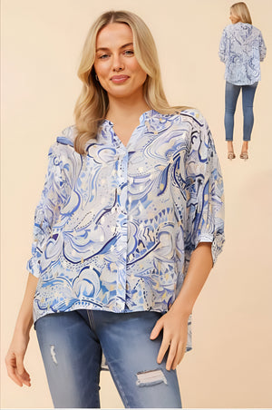 Maureen Blouse Blue