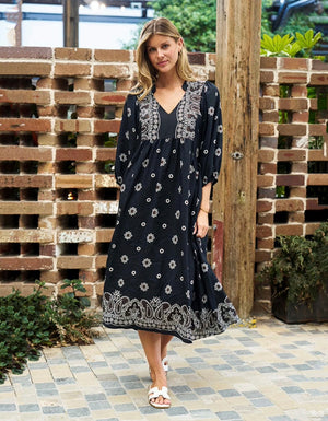 Vanya Dress Charcoal