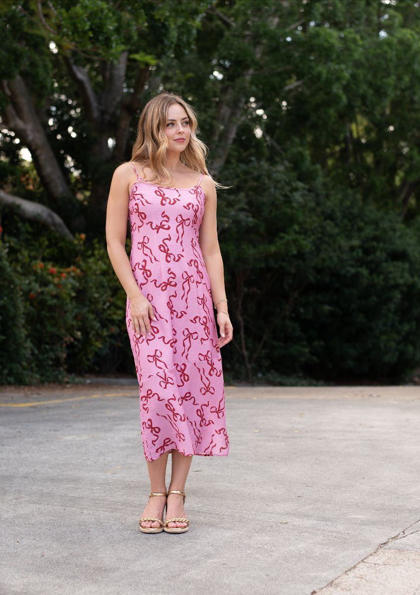Sorelle Bow Slip Dress