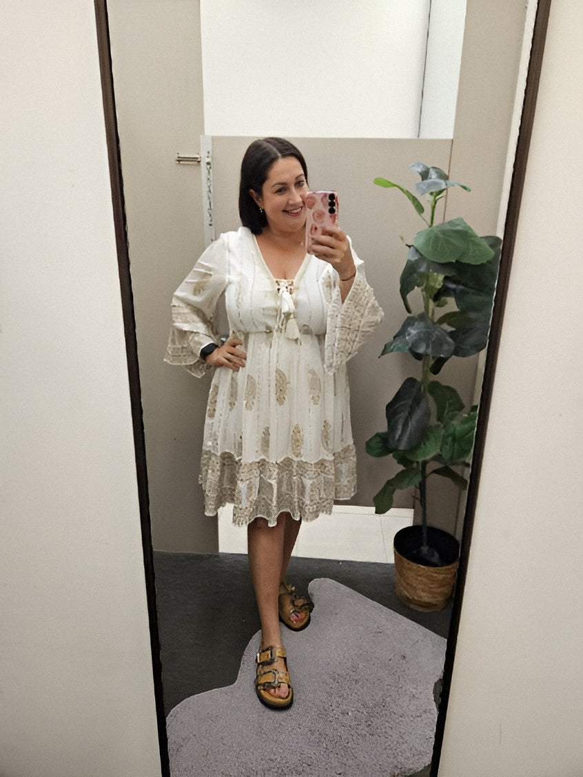 Bria Dress White