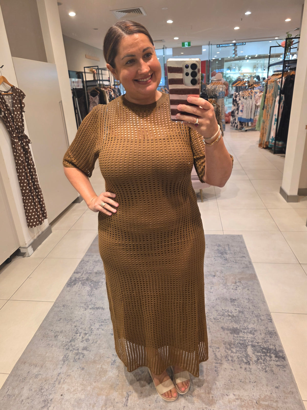 Kali Dress Brown