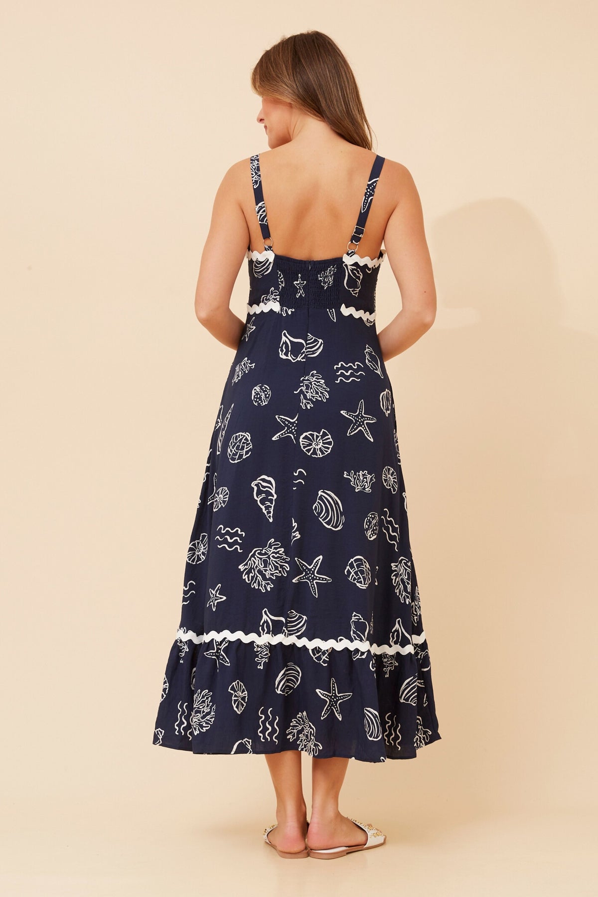 Chelsea Dress Seashell Print