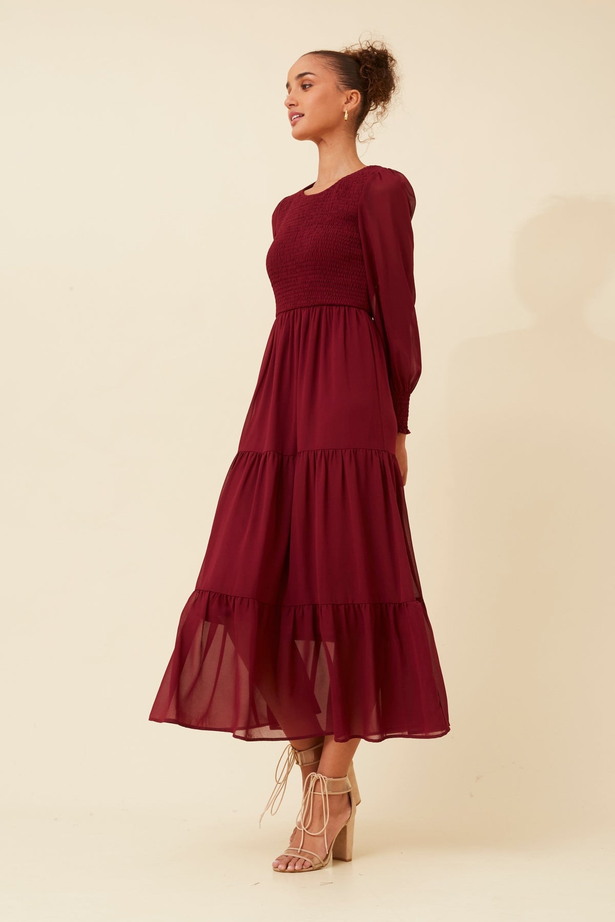 Nyx Dress Burgundy