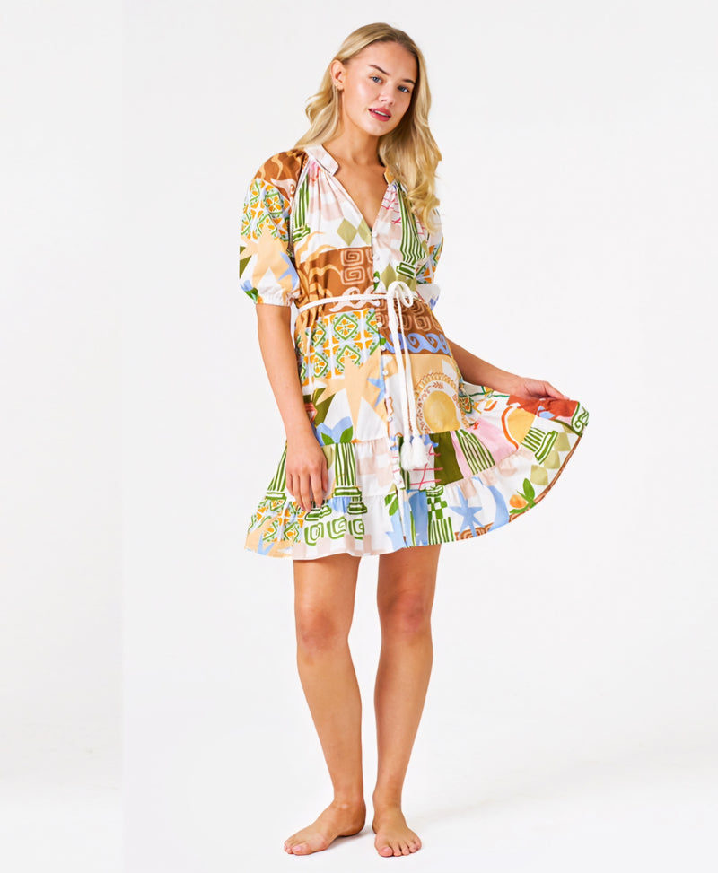 Sasha Dress Tuscan Print