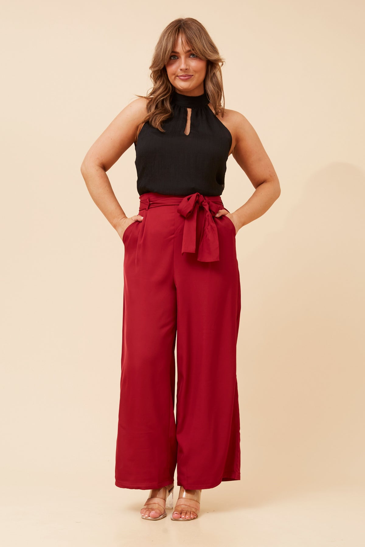Camille Pants Red