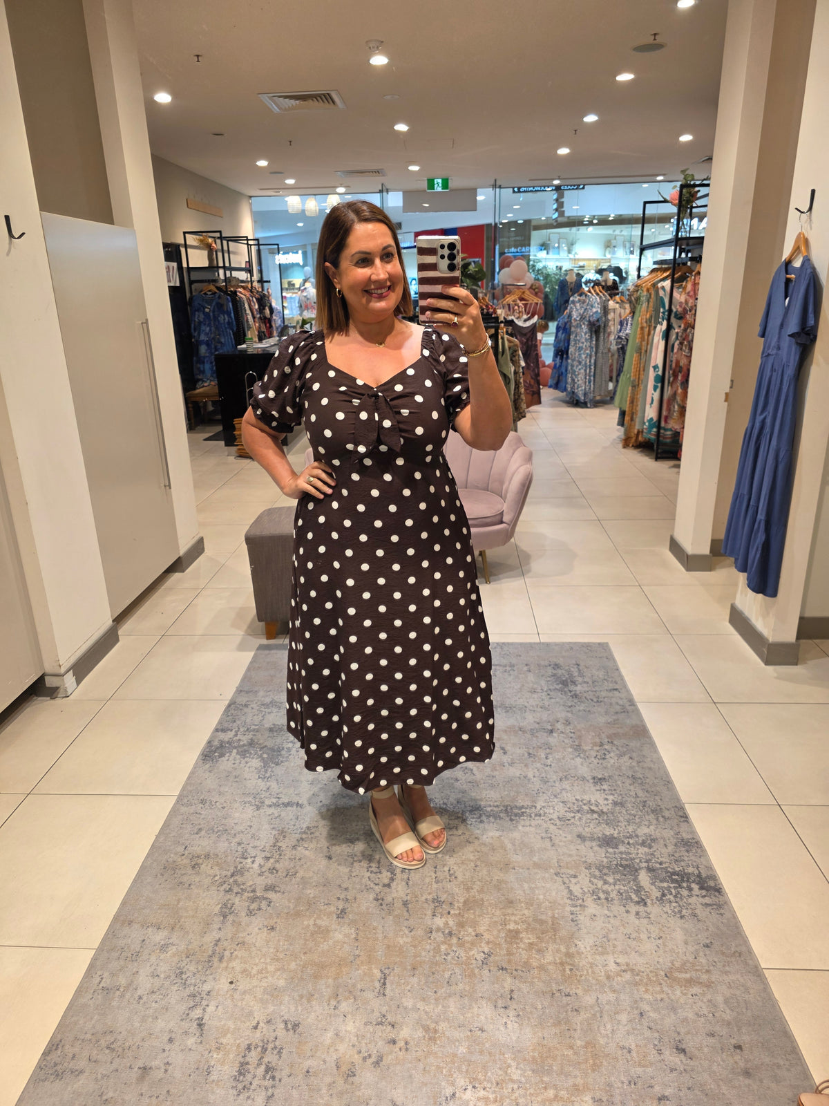 Anna Dress Chocolate
