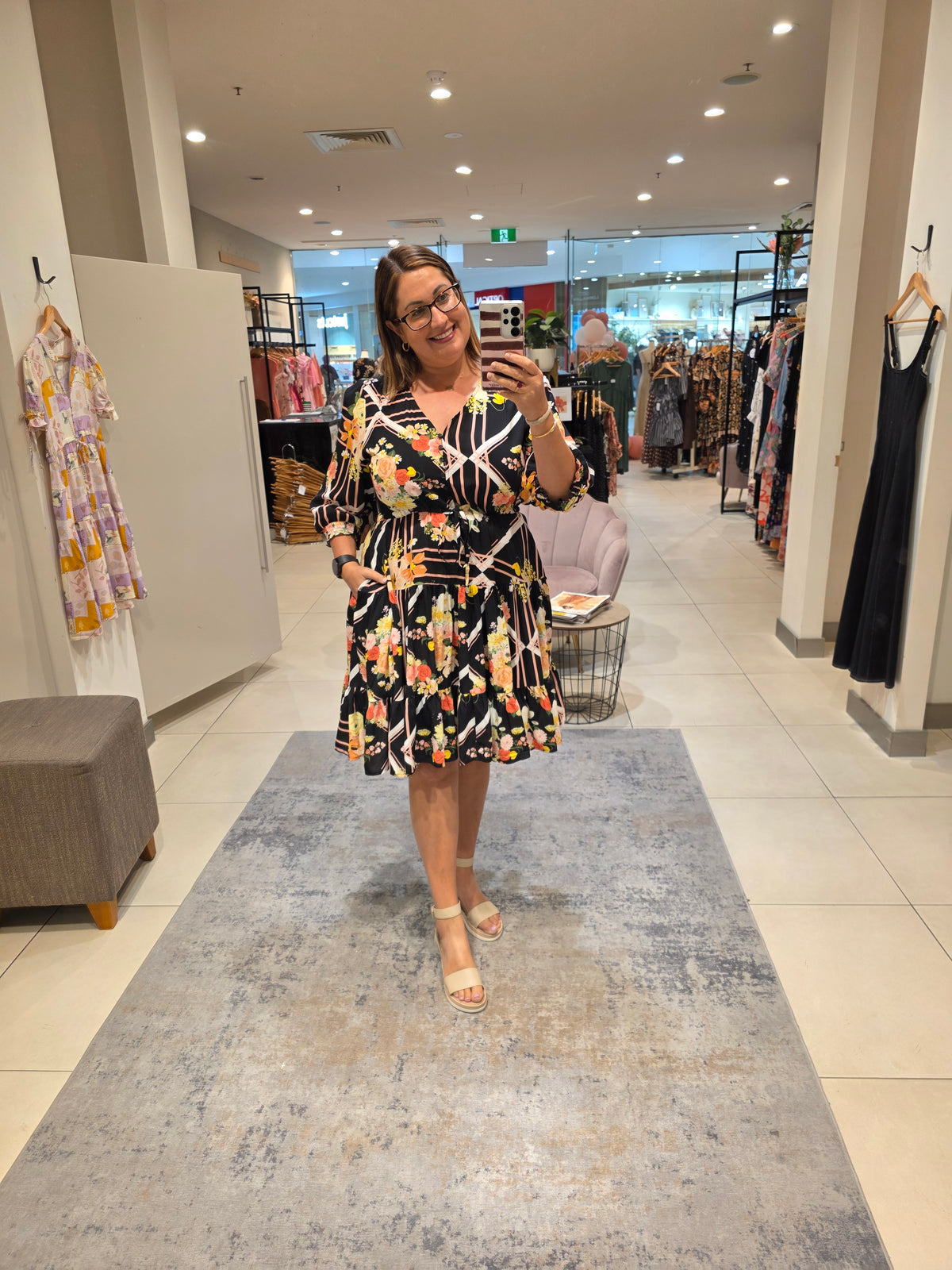 Koda Dress Black Floral